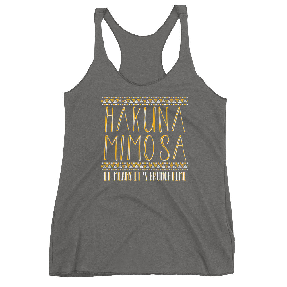 Hakuna Mimosa Women's Racerback Tank - Flop The World Pop