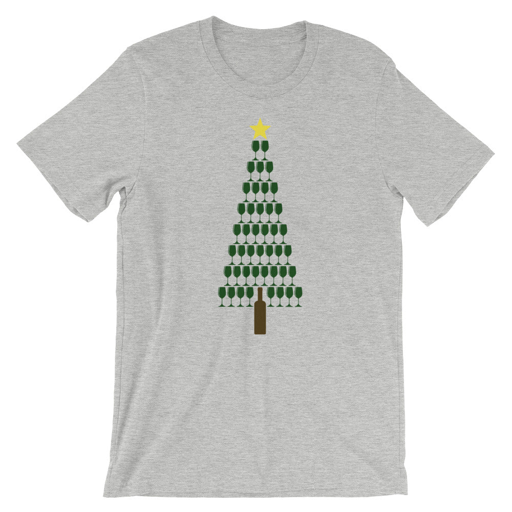 Wine Christmas Tree Unisex T-Shirt