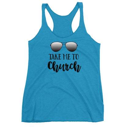 Take Me To Church Women's Racerback Tank