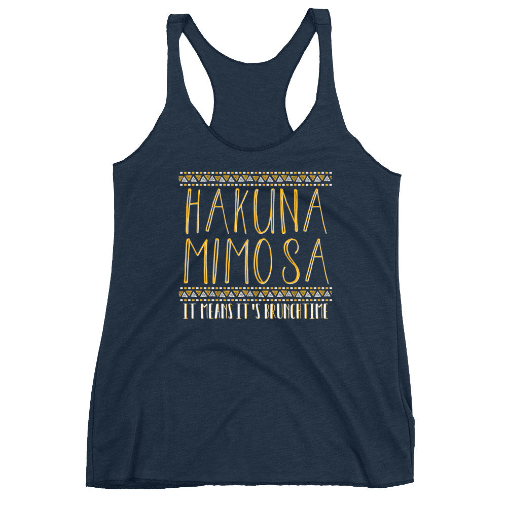 Hakuna Mimosa Women's Racerback Tank - Flop The World Pop