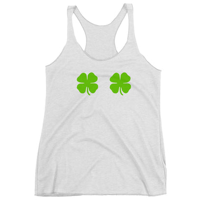 Shamrock Boobs Racerback Tank