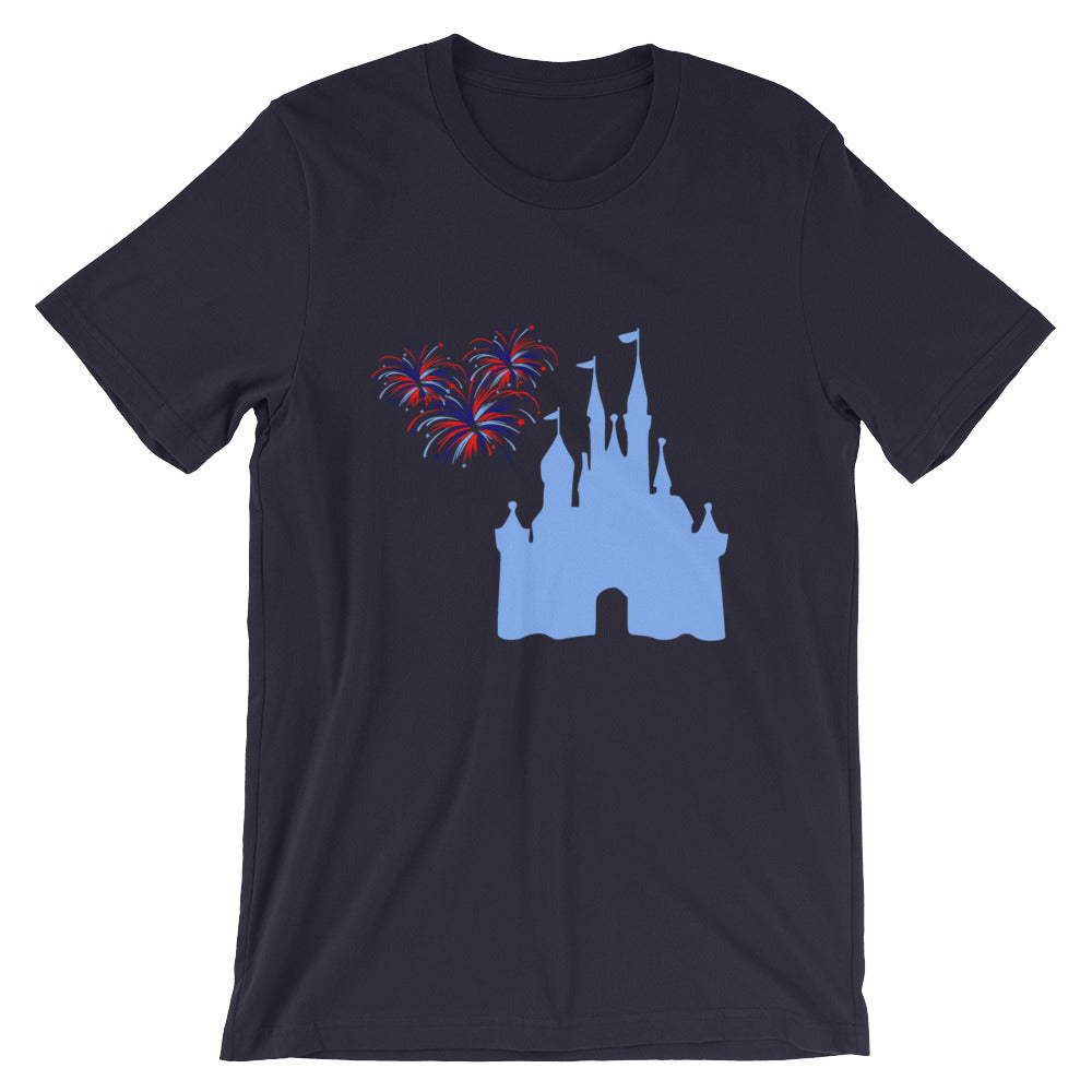 Castle with Fireworks T-Shirt