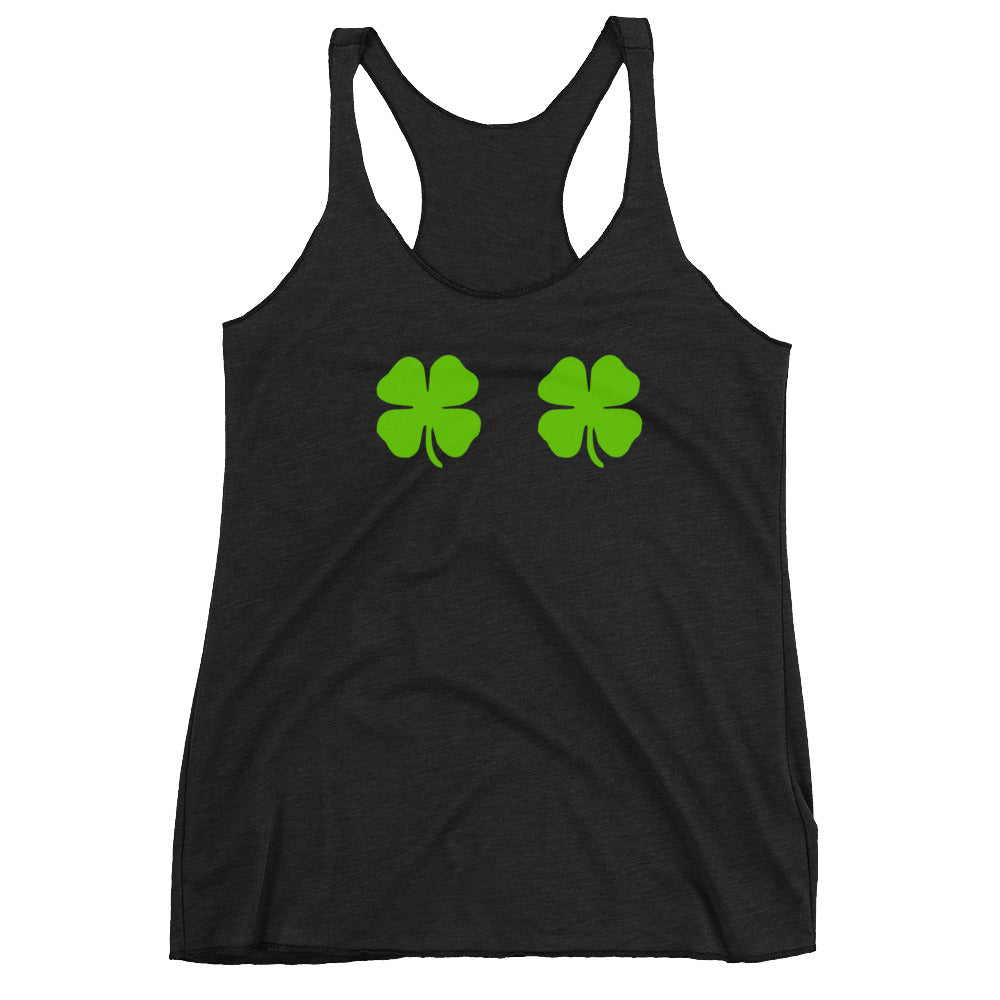 Shamrock Boobs Racerback Tank