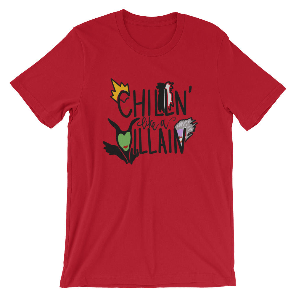 Chillin Like A Villain Unisex T-Shirt - Flop The World Pop