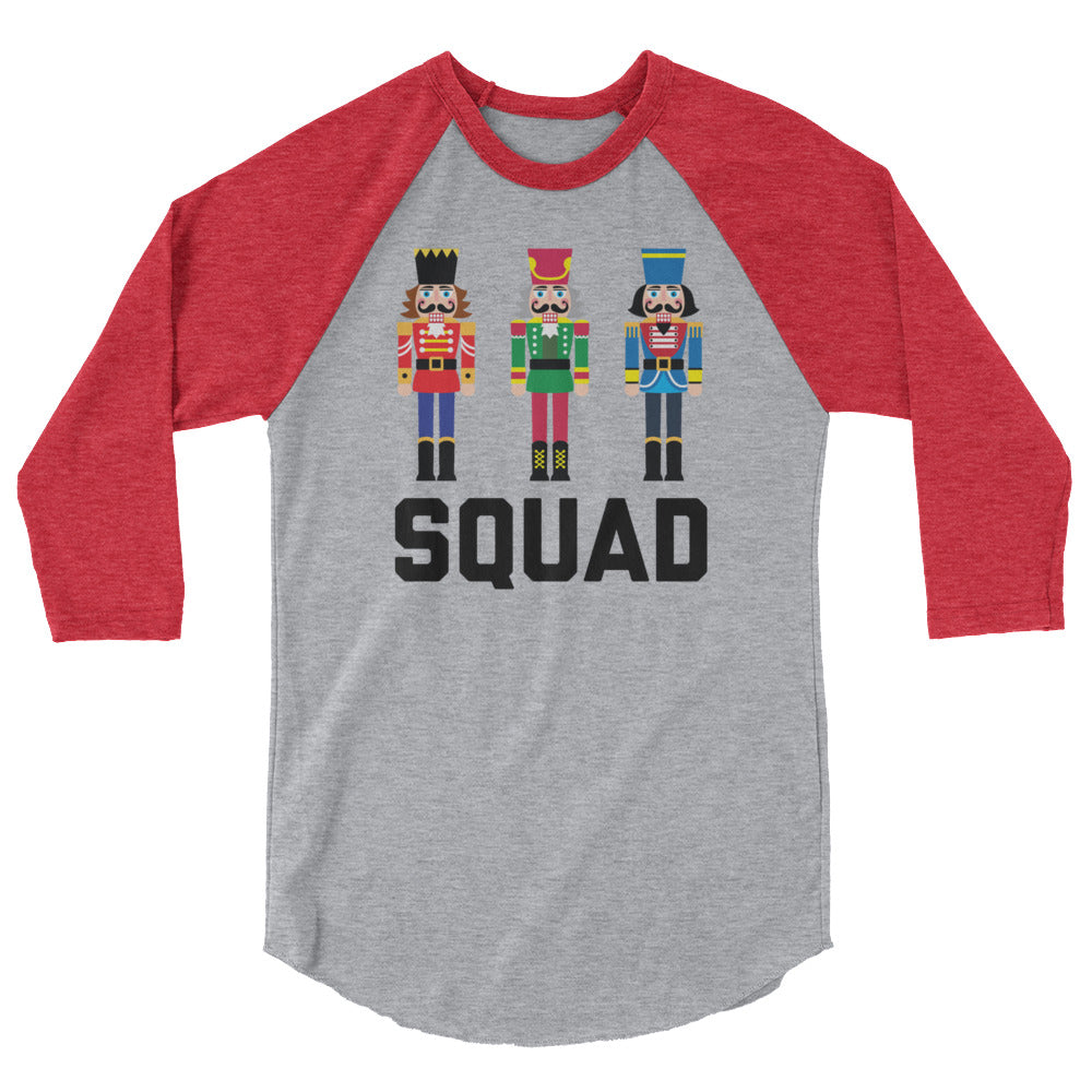 Nutcracker Squad 3/4 sleeve raglan shirt - Flop The World Pop