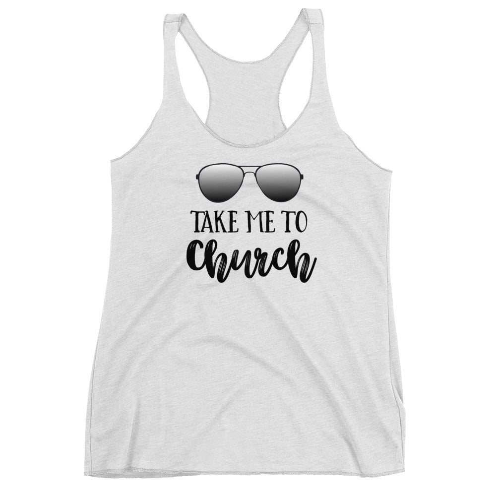 Take Me To Church Women's Racerback Tank