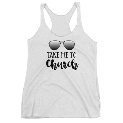 Take Me To Church Women's Racerback Tank