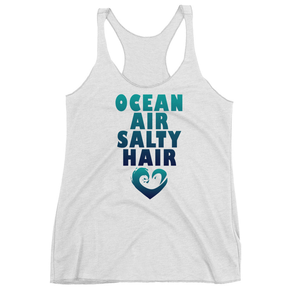 Ocean Air Salty Hair Women's Racerback Tank