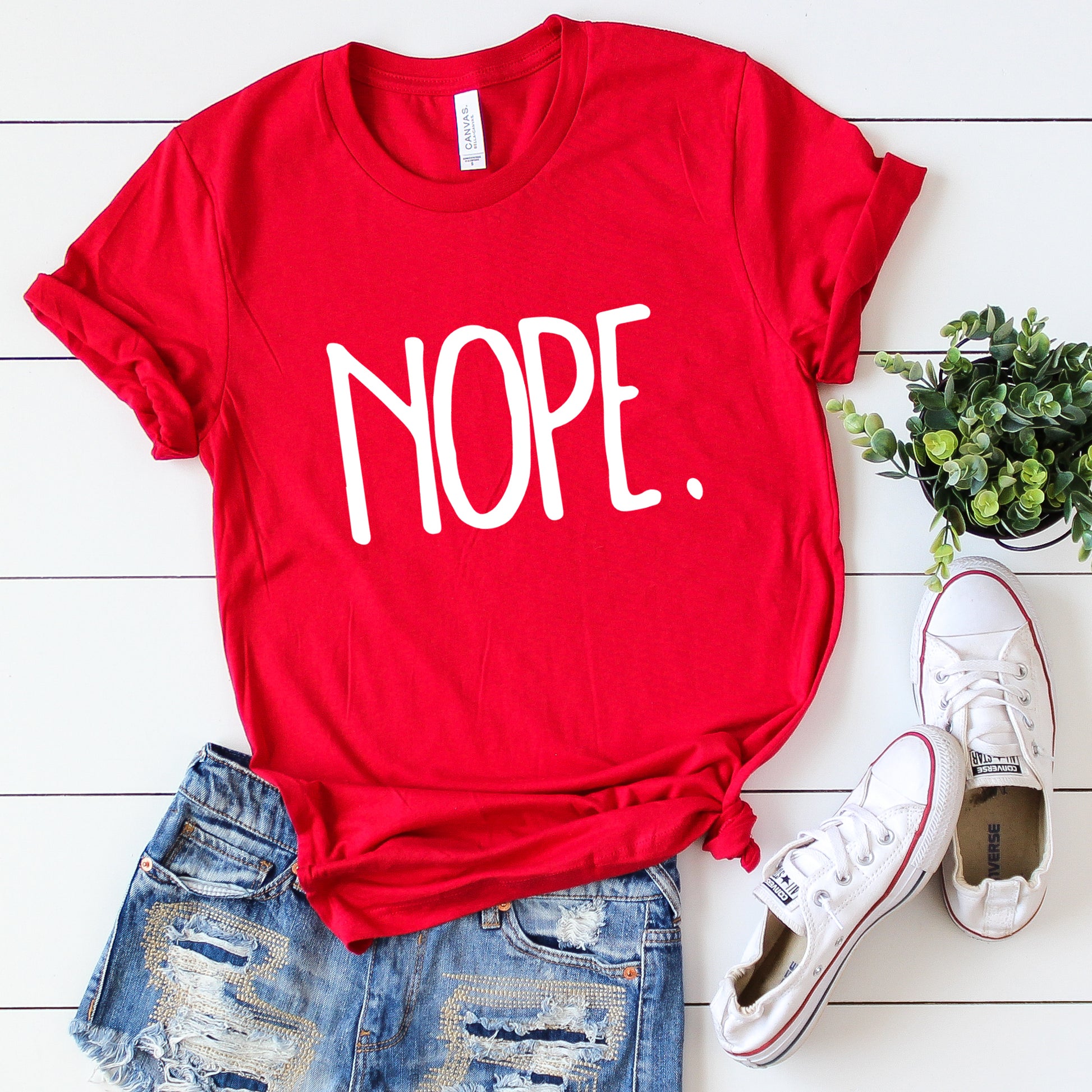 Nope Unisex T-Shirt - Flop The World Pop