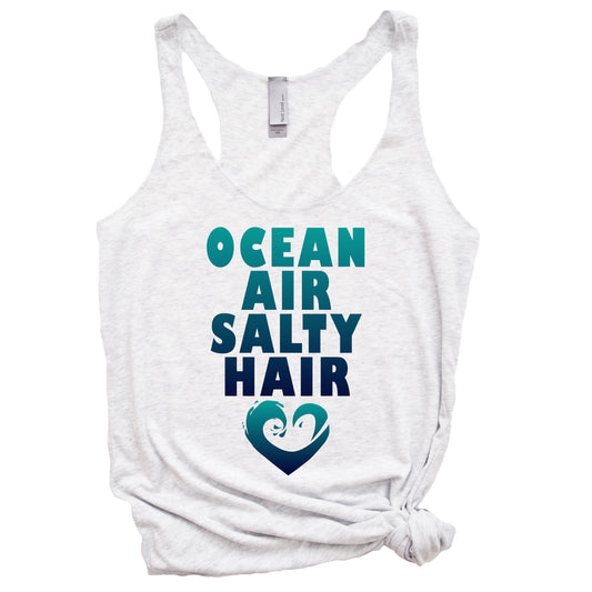 Ocean Air Salty Hair Women's Racerback Tank