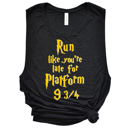 Run Like You're Late Ladies’ Muscle Tank