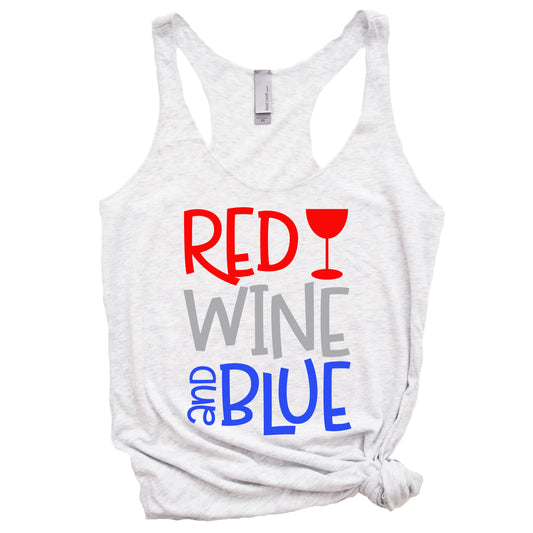 Red Wine and Blue Tank