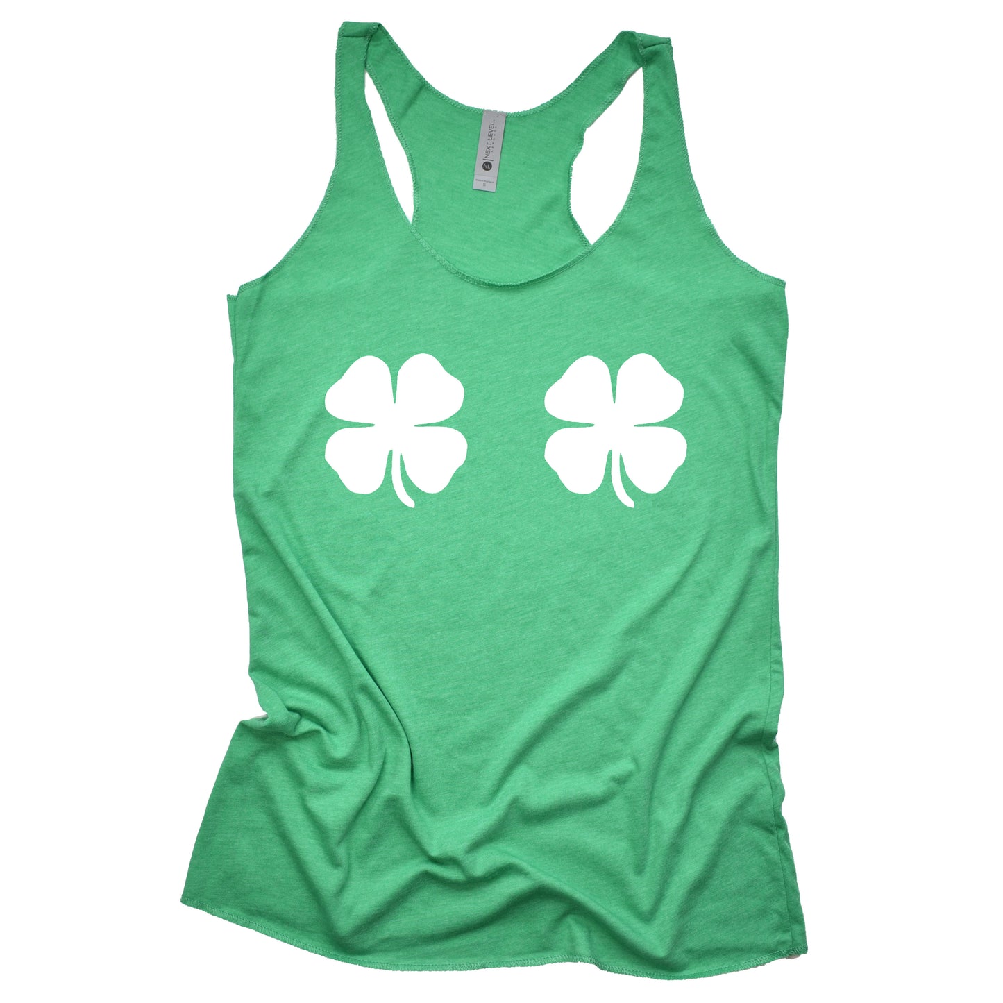 Shamrock Boobs Racerback Tank