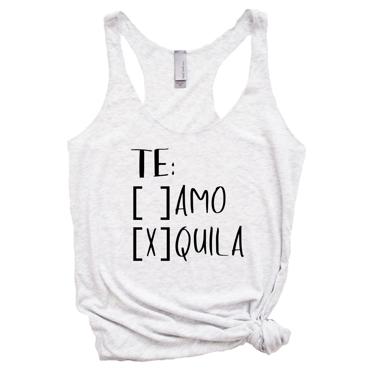 Te Amo or Te Quila? Women's Racerback Tank