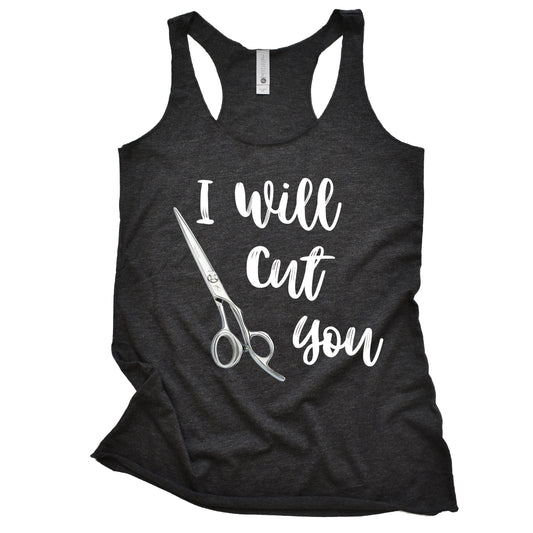 I Will Cut You Women's Racerback Tank