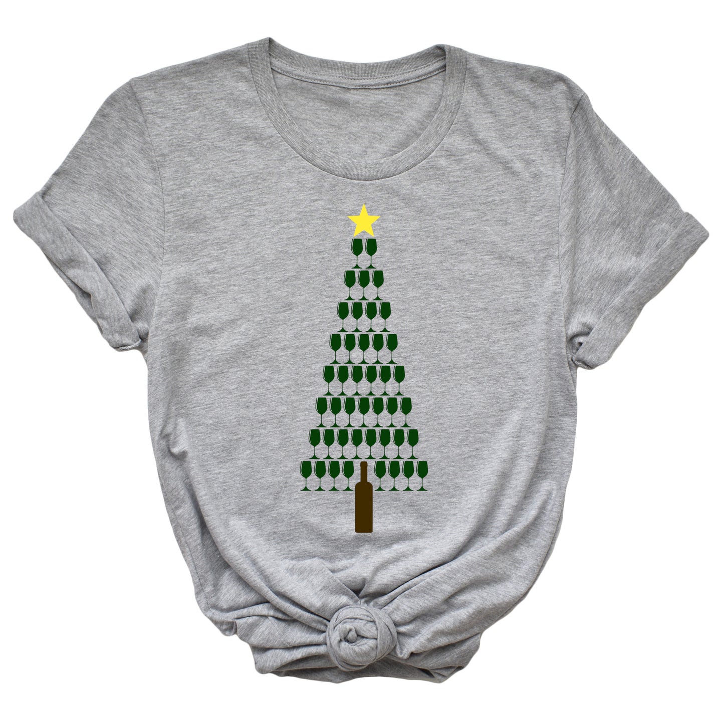 Wine Christmas Tree Unisex T-Shirt